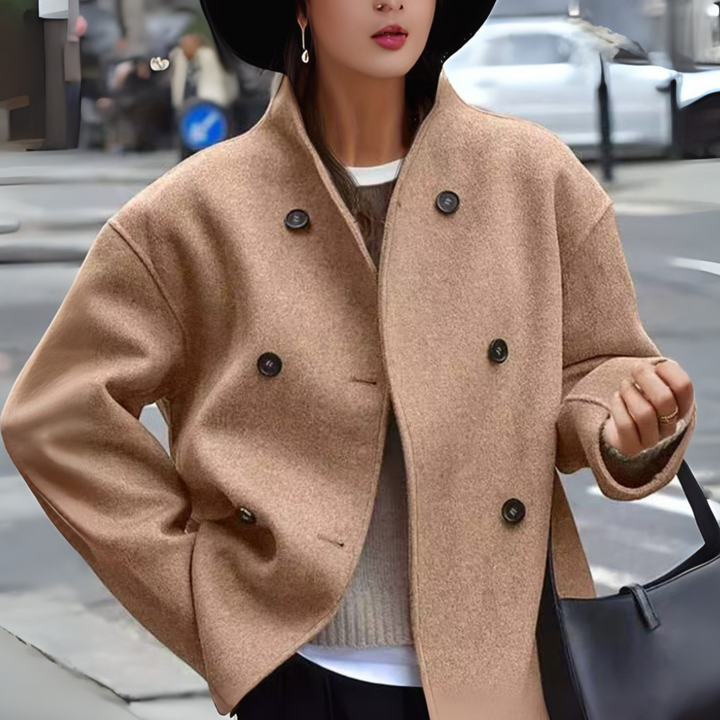 Briallen | Stand Collar Sleeve Coat