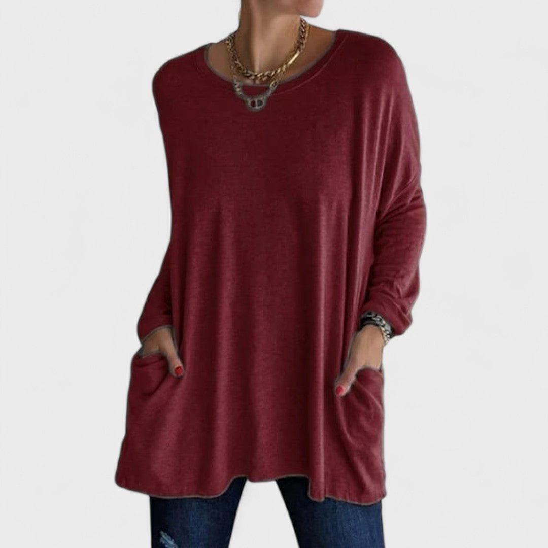 Elyse | Long Sleeve Relaxed Top