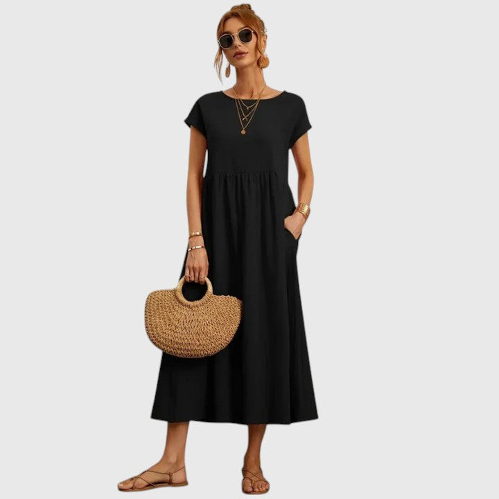 Mariana | Relaxed Empire Waist Midi Dress