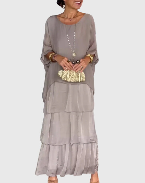 Calliandra | Tiered Print Maxi Dress