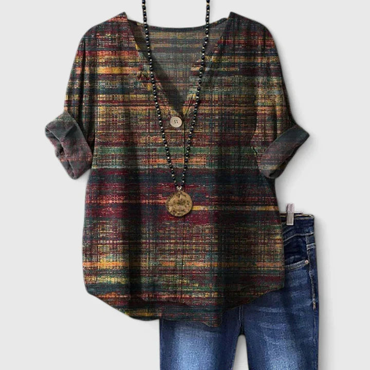 Colleen | Elegant V-Neck Blouse