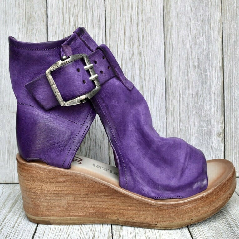Adriana | Ankle Buckle Wedge Sandals