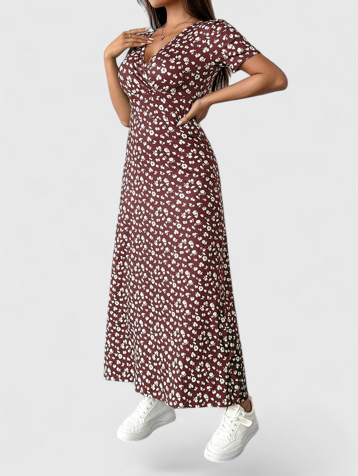 Fiorenza | Ditsy Floral Empire Waist Maxi Dress