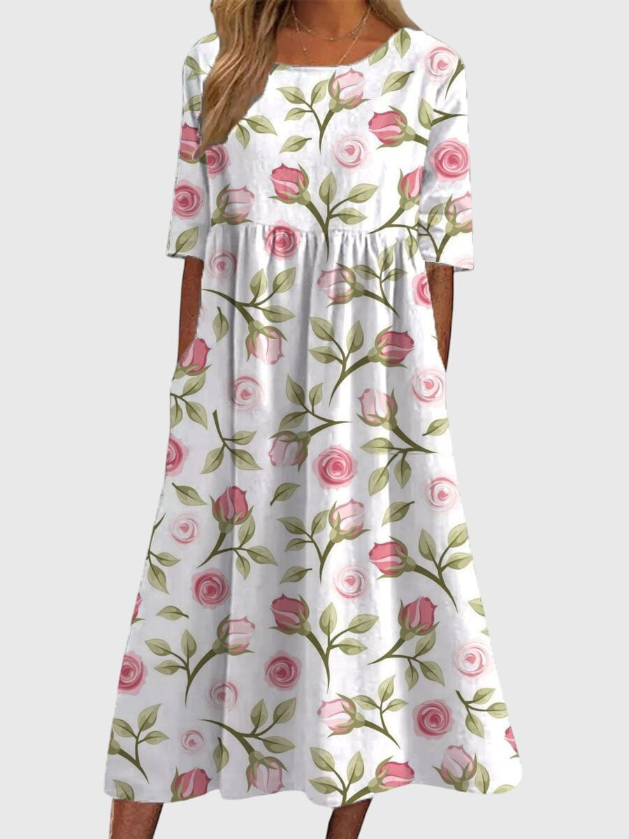 Lucille | Flattering Flowing Silhouette Dress