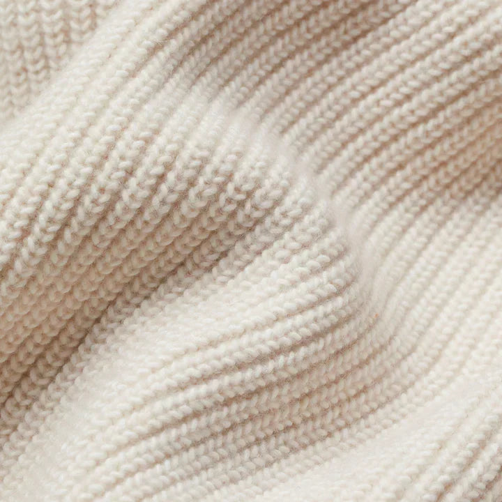 Nathalia | Cream Chunky Knit Cardigan with Pockets