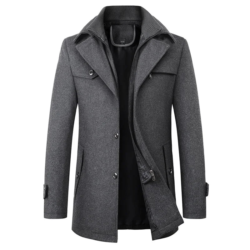 Benjamin | Elegant Button Long Coat