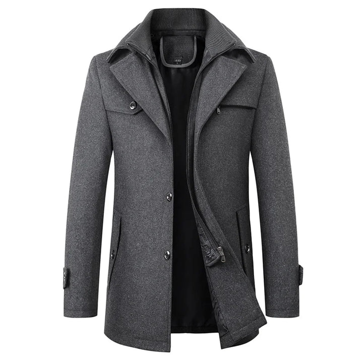 Benjamin | Elegant Button Long Coat