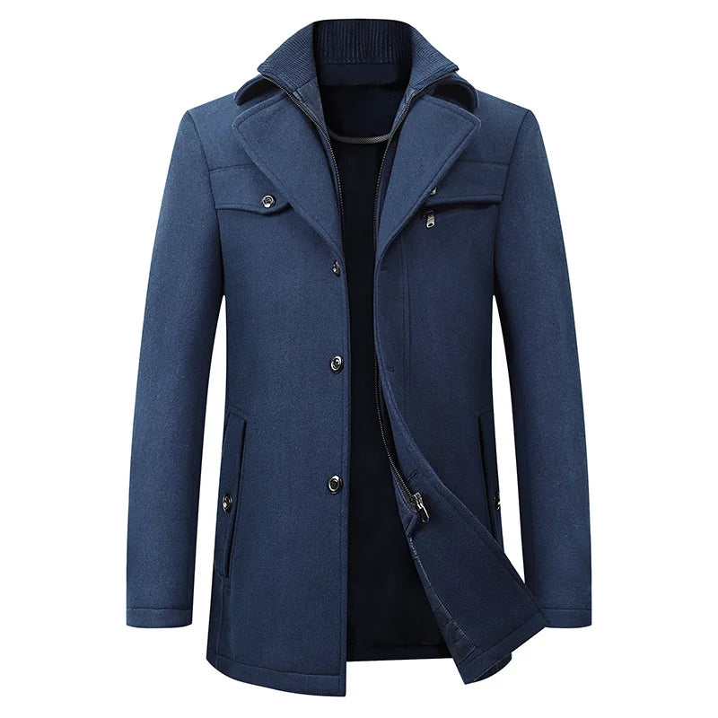 Benjamin | Elegant Button Long Coat
