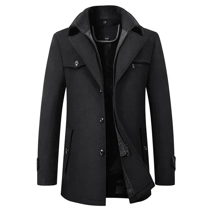 Benjamin | Elegant Button Long Coat
