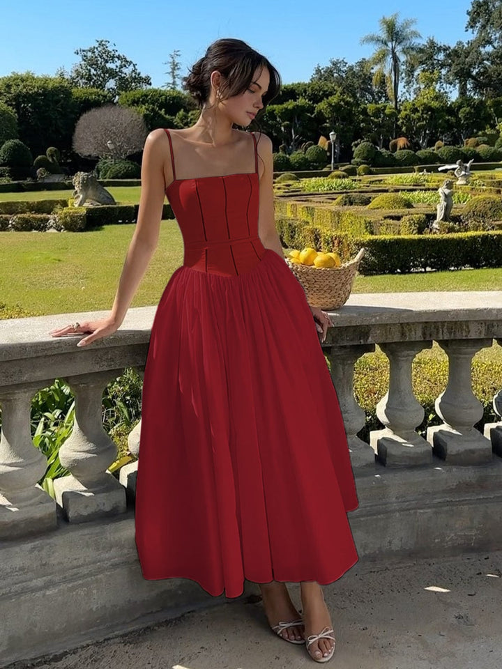 Claribel | Elegant Corset Midi Dress
