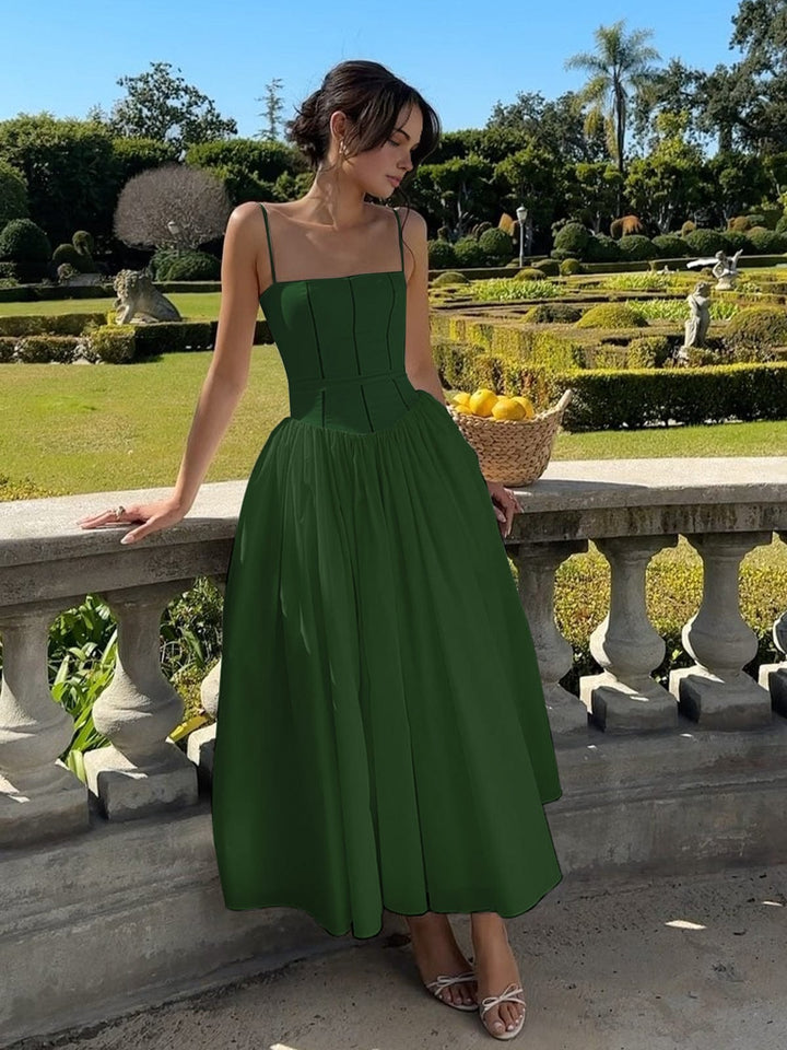 Claribel | Elegant Corset Midi Dress
