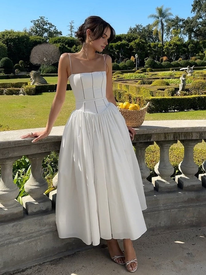 Claribel | Elegant Corset Midi Dress
