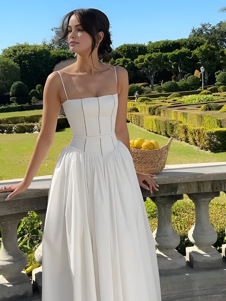 Claribel | Elegant Corset Midi Dress
