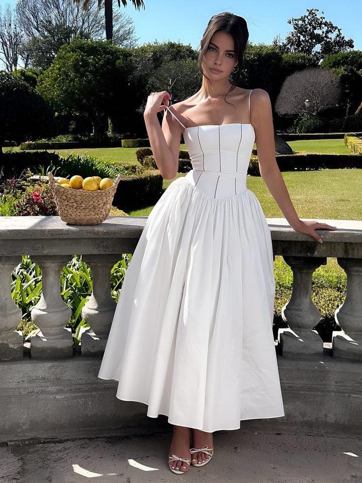 Claribel | Elegant Corset Midi Dress