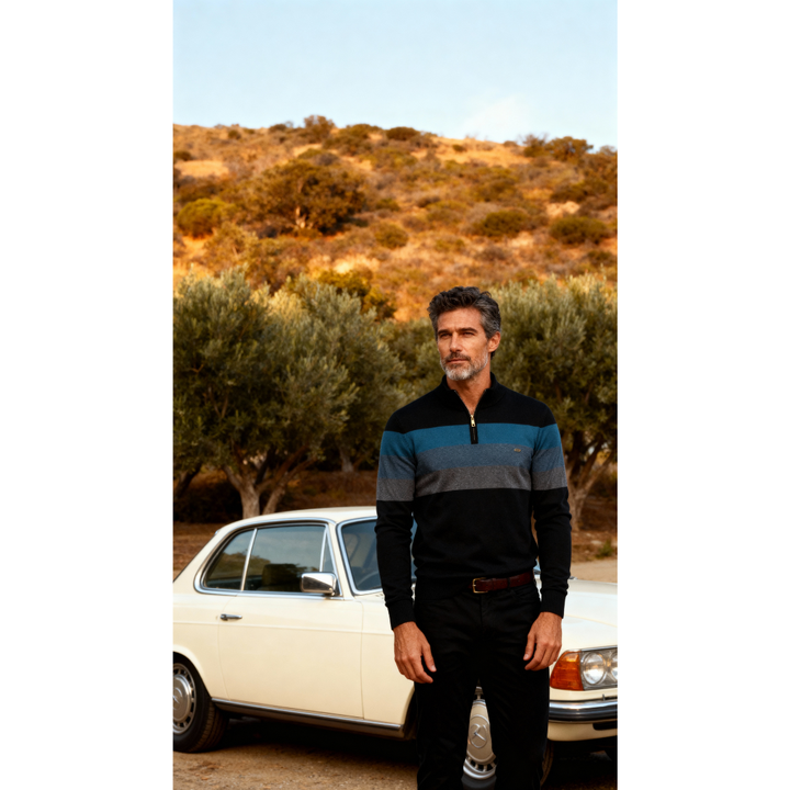 Alden | Modern Zip Collar Sweater