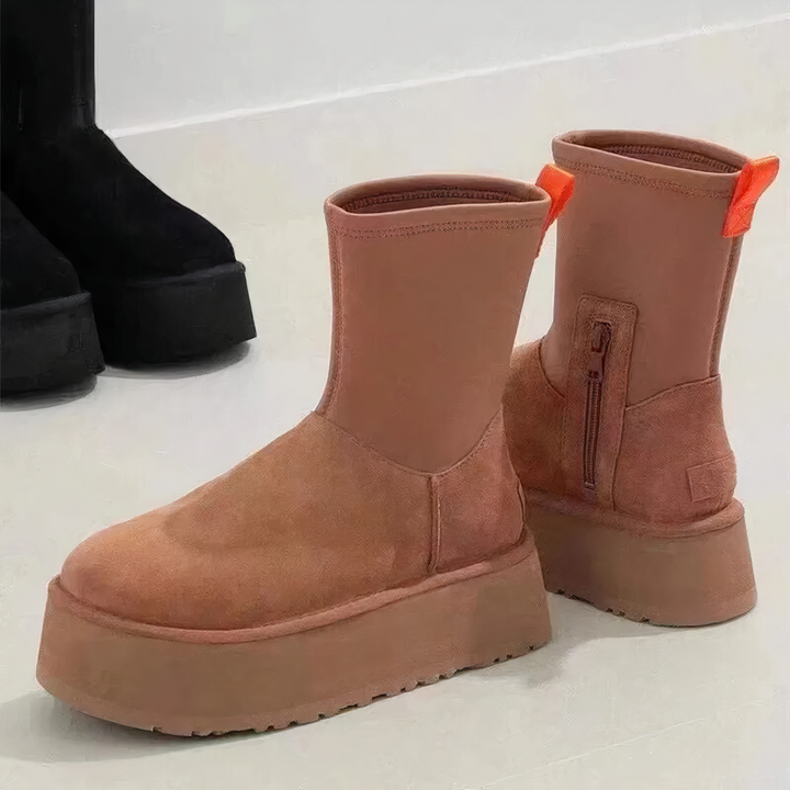 Eila | Platform Ankle Boots Side Zip