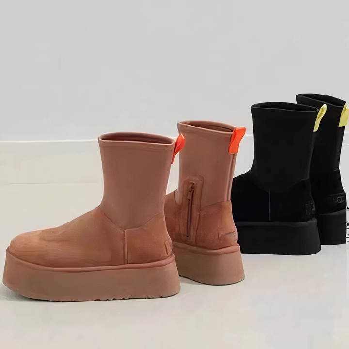 Eila | Platform Ankle Boots Side Zip