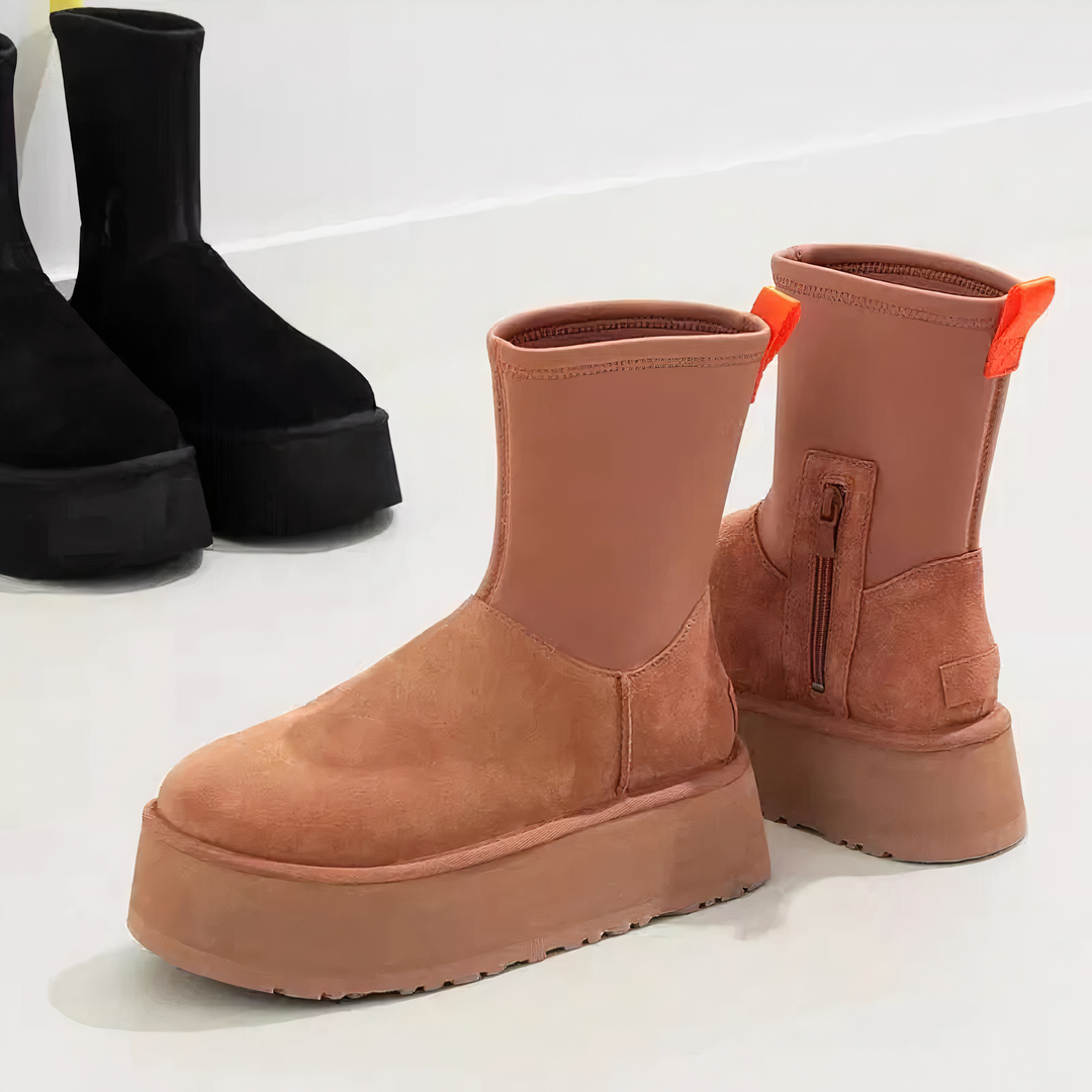 Eila | Platform Ankle Boots Side Zip