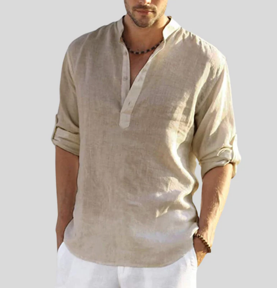 Ayden | Long Sleeve Button Placket Shirt