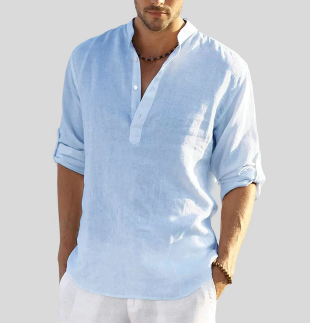 Ayden | Long Sleeve Button Placket Shirt