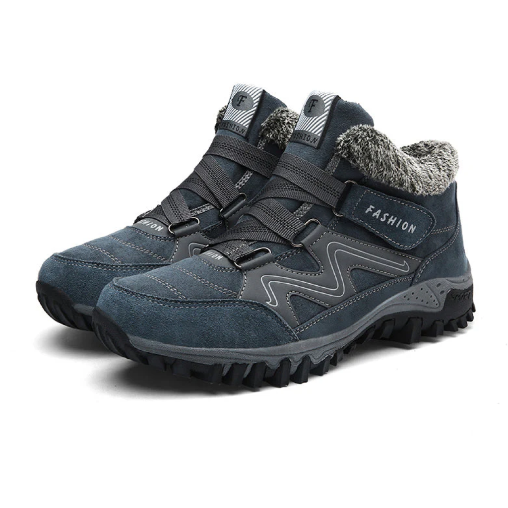 Hilda | Fleece-Lined Faux Fur Boots with Strap