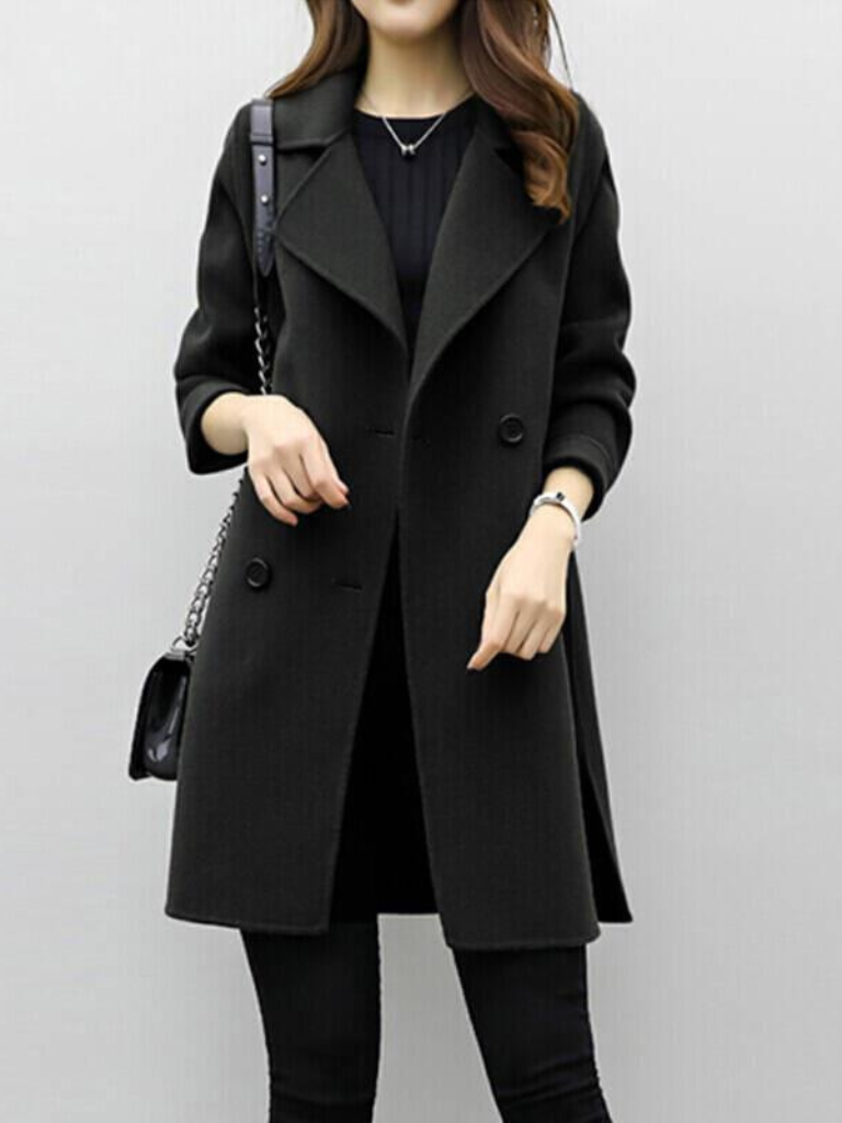 Britt | Longline Double-Breasted Coat