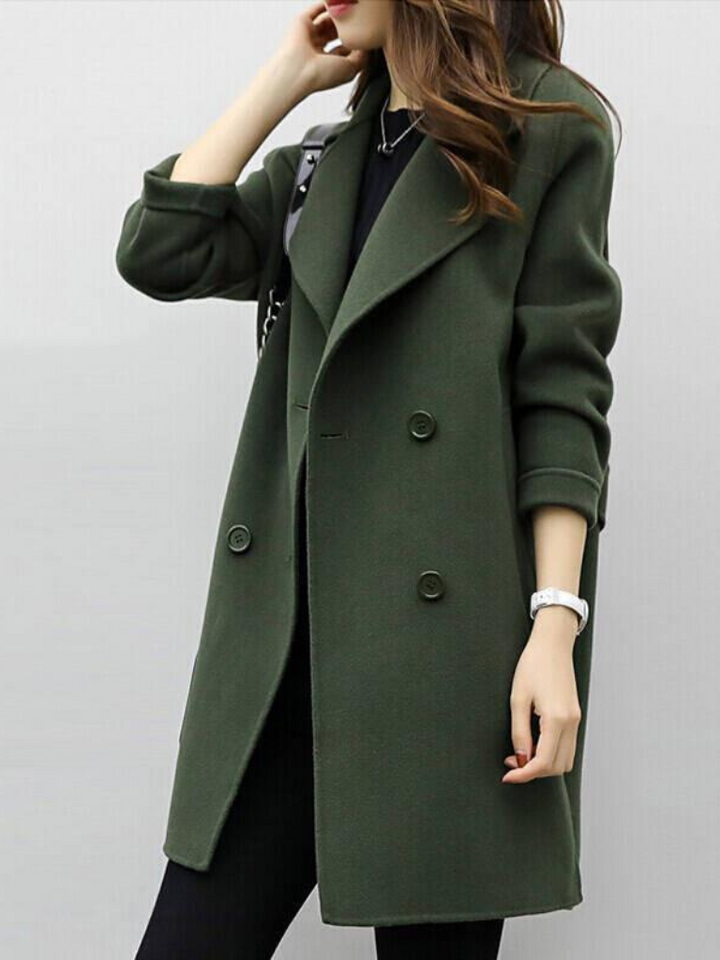 Britt | Longline Double-Breasted Coat