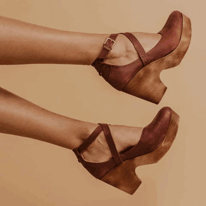 Alwina | Platform Heels Ankle Straps