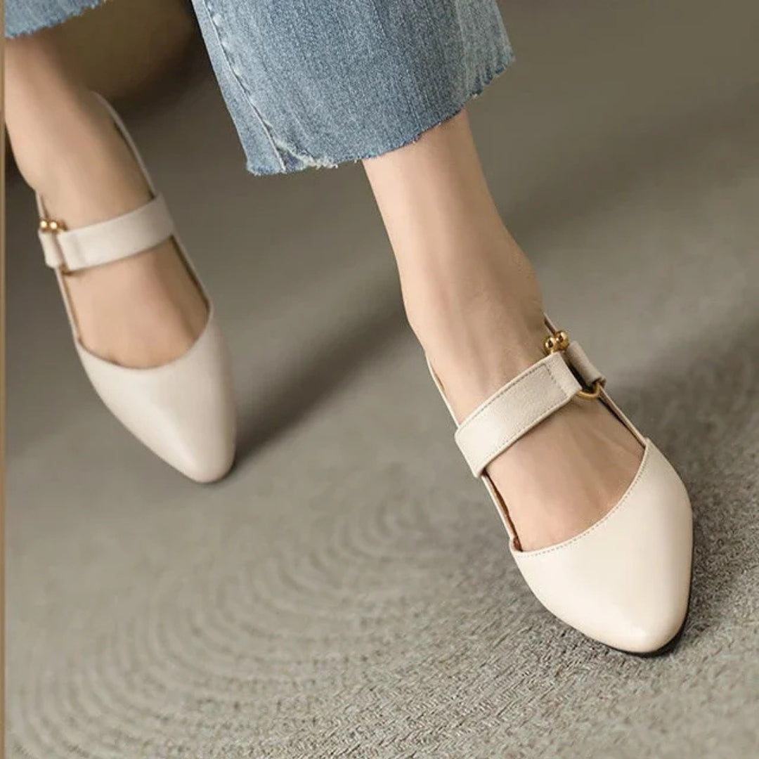 Eleny | Slingback Mary Jane Block Heels