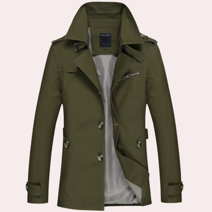 Dale | Slim-Fit Double-Breasted Trench Coat
