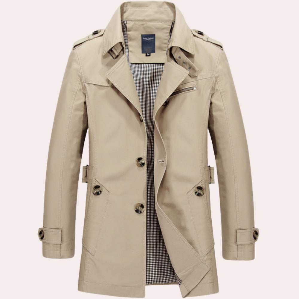 Dale | Slim-Fit Double-Breasted Trench Coat