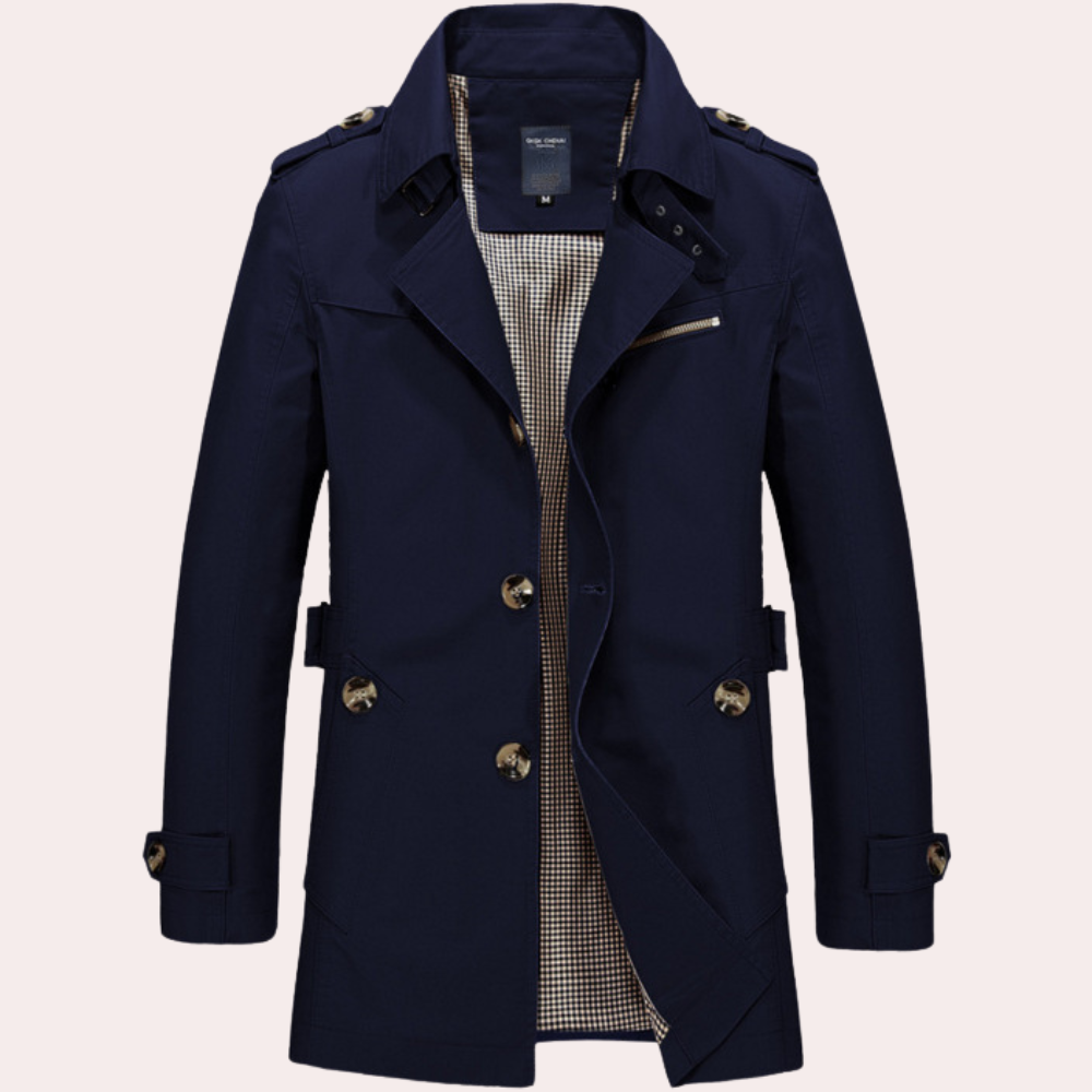 Dale | Slim-Fit Double-Breasted Trench Coat