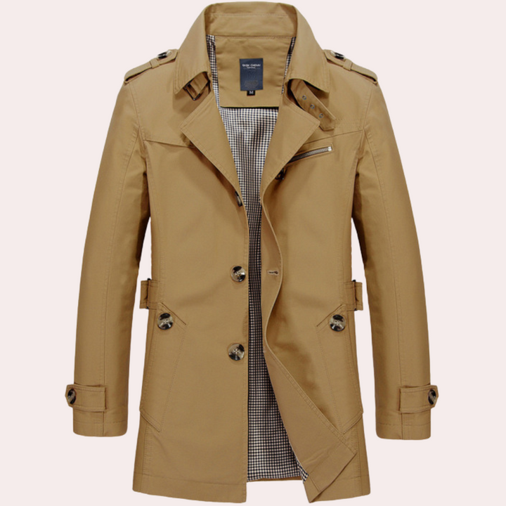 Dale | Slim-Fit Double-Breasted Trench Coat