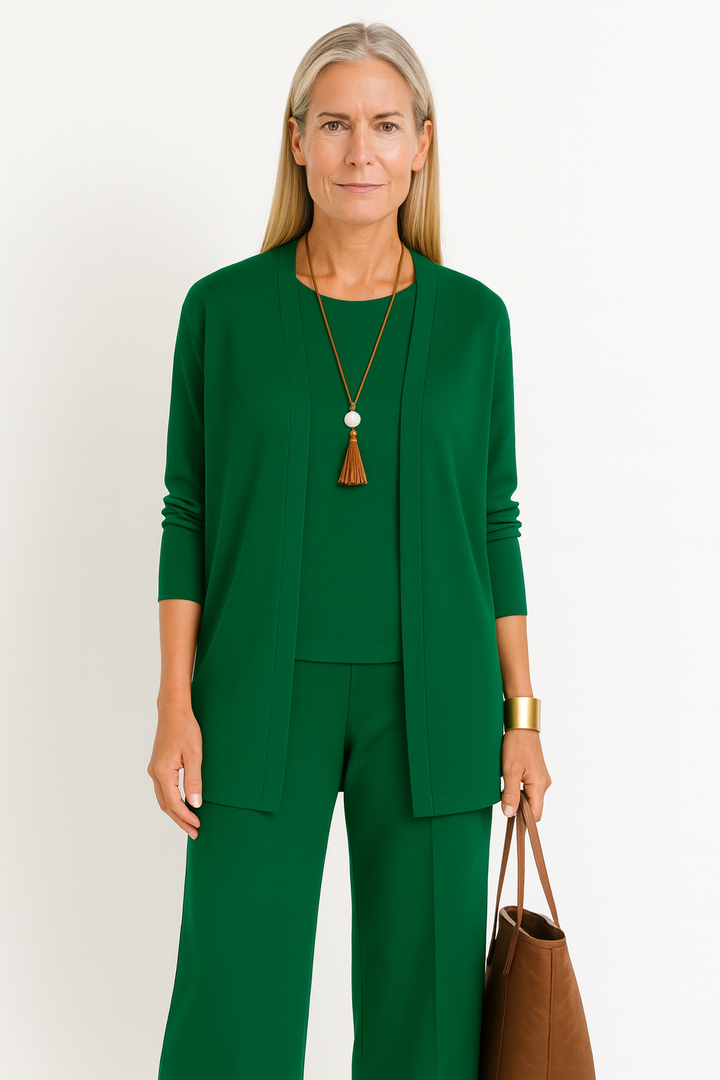 Arielle | Three-Piece Matching Set with Cardigan