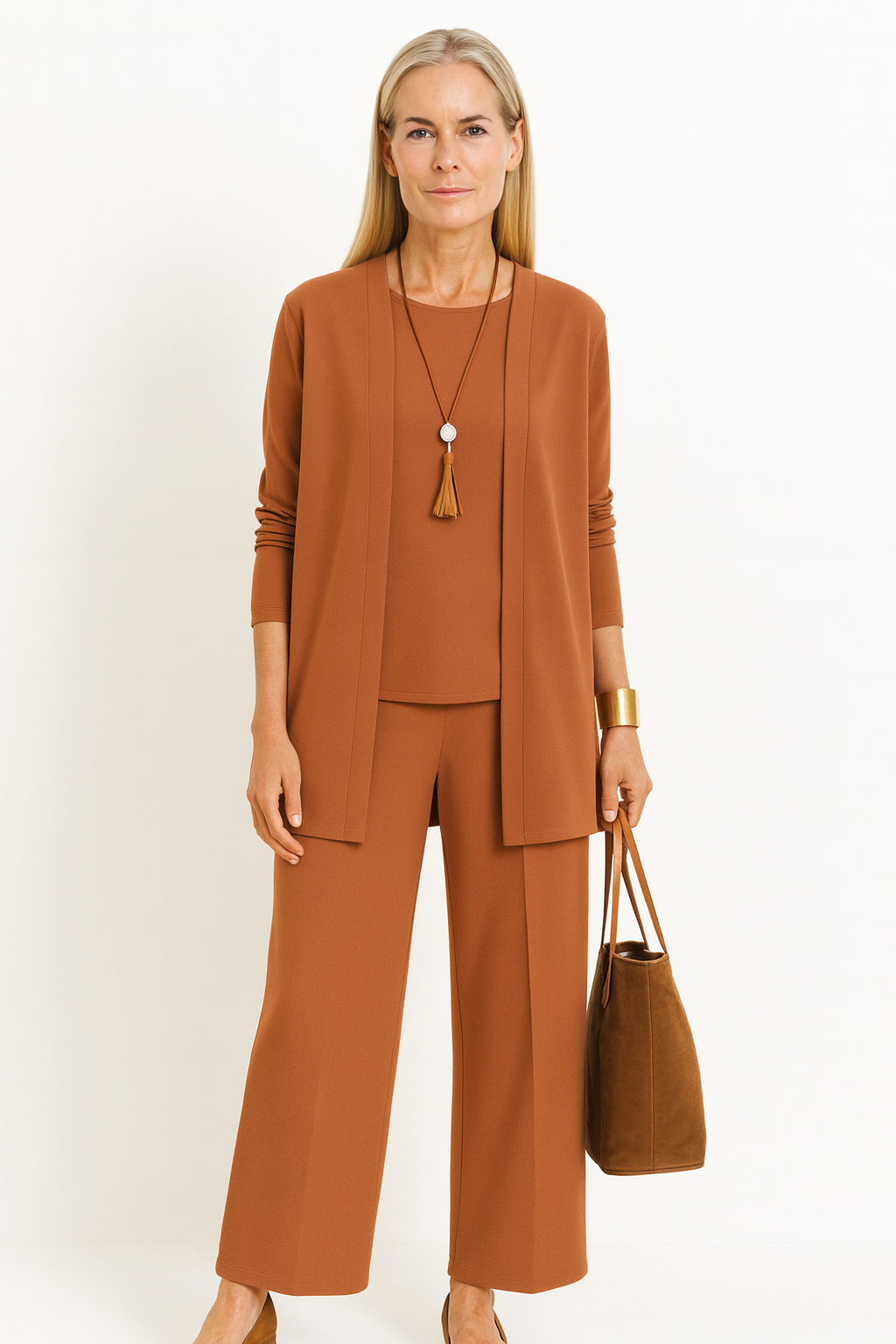 Arielle | Three-Piece Matching Set with Cardigan