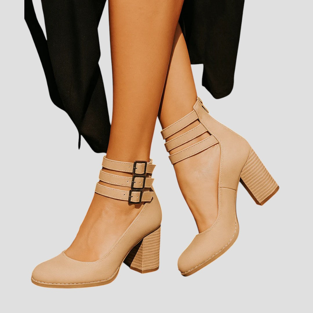 Clodagh | Buckle Strap Block Heel Mary Jane
