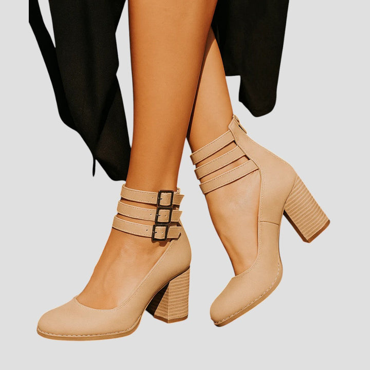 Clodagh | Buckle Strap Block Heel Mary Jane