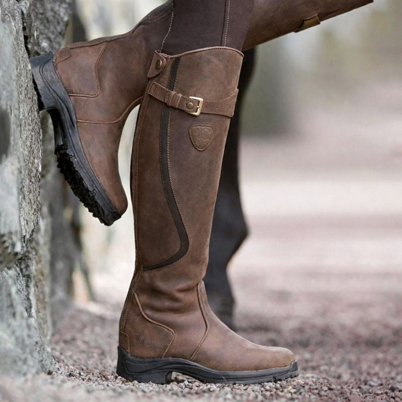 Carina | Knee High Riding Boots with Buckle