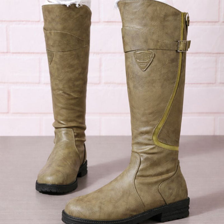 Carina | Knee High Riding Boots with Buckle