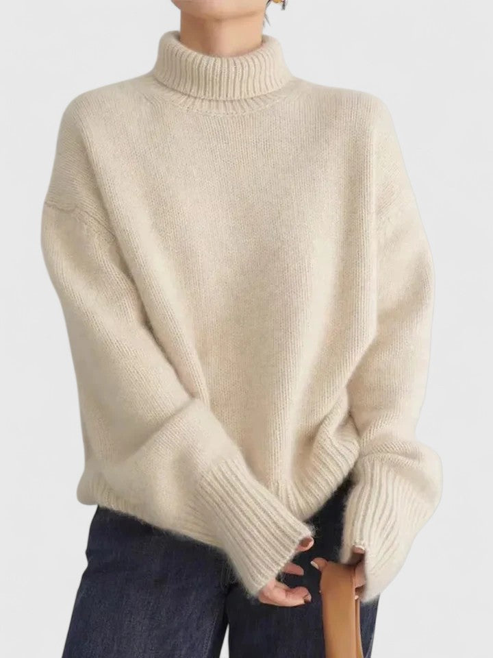 Lara | Oversized Turtleneck Sweater Ribbed Knit