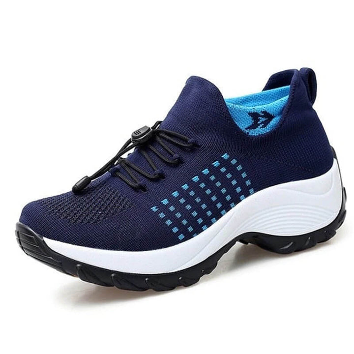Oriana | Mesh Knit Platform Walking Shoes