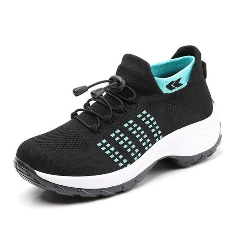 Oriana | Mesh Knit Platform Walking Shoes