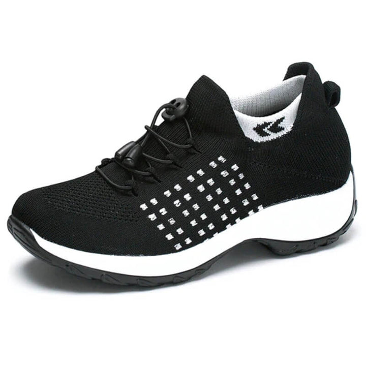Oriana | Mesh Knit Platform Walking Shoes
