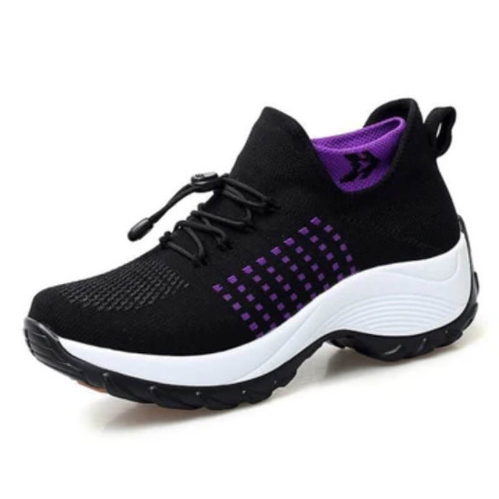 Oriana | Mesh Knit Platform Walking Shoes