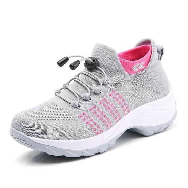 Oriana | Mesh Knit Platform Walking Shoes