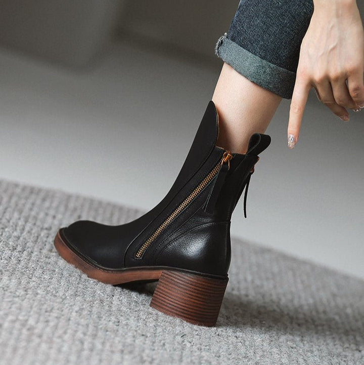 Hana | Western Boots with Block Heel