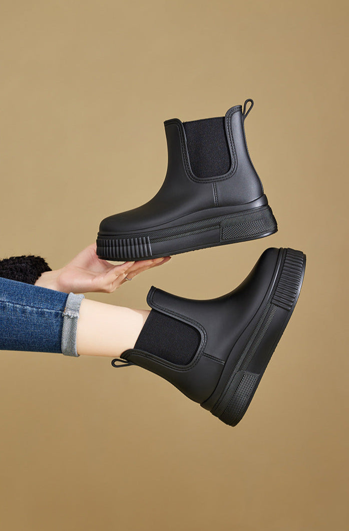 Mya | Platform Chelsea Boots with Elastic Side