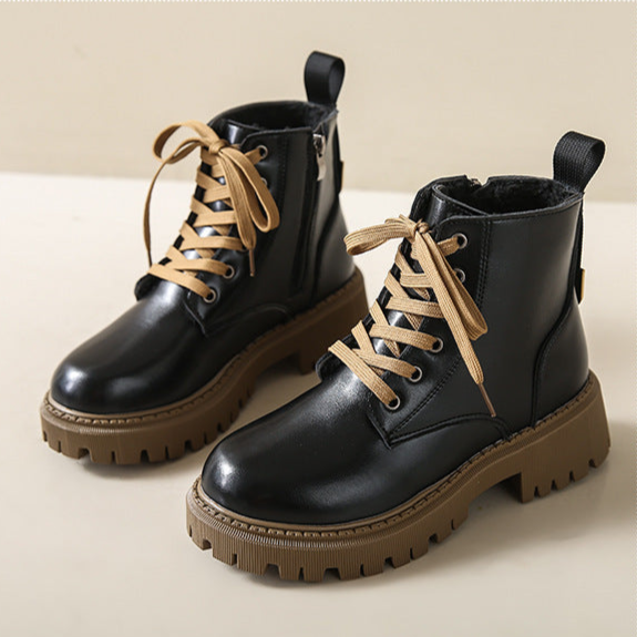 Isabeau | Lace-Up Lug Sole Combat Boots