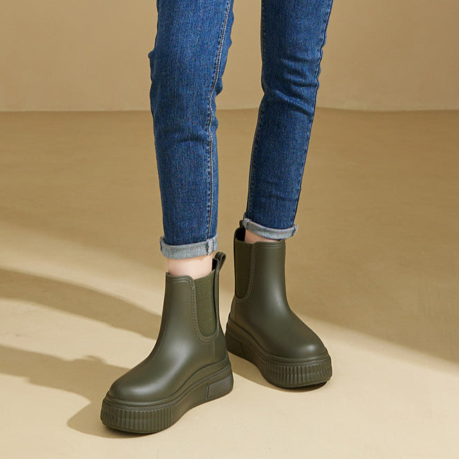 Mya | Platform Chelsea Boots with Elastic Side
