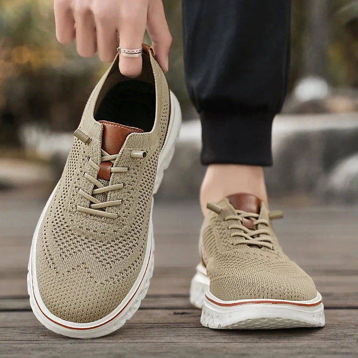Bryce | Lace-Up Knit Sneakers